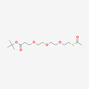 molecular formula C15H28O6S B610649 S-acetyl-PEG3-Boc CAS No. 1818294-27-7