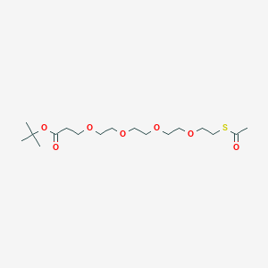 molecular formula C17H32O7S B610652 S-acetyl-PEG4-Boc CAS No. 1818294-26-6