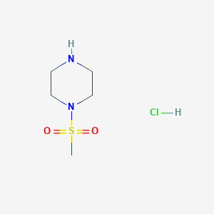molecular formula C5H13ClN2O2S B061066 1-(Methylsulfonyl)piperazine hydrochloride CAS No. 161357-89-7