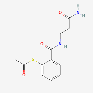 N-[2-(Acetylthio)benzoyl]-beta-alaninamide