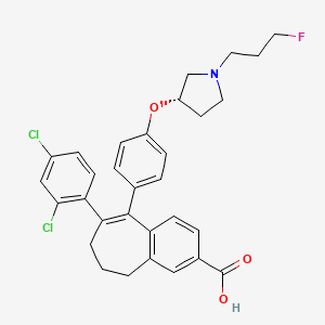 molecular formula C31H30Cl2FNO3 B610687 Amcenestrant CAS No. 2114339-57-8