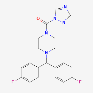 molecular formula C20H19F2N5O B610688 SAR629 CAS No. 1221418-42-3