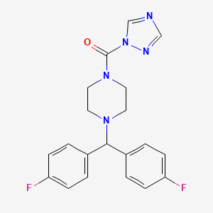 1-[bis(4-fluorophenyl)methyl]-4-(1H-1,2,4-triazol-1-ylcarbonyl)piperazine