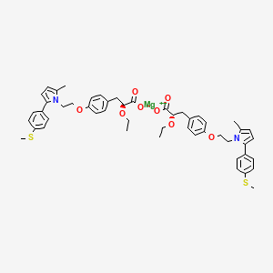 molecular formula C50H56MgN2O8S2 B610695 Saroglitazar Magnesium CAS No. 1639792-20-3