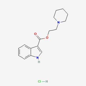 1-Piperidinylethyl-1H-indole-3-carboxylate hydrochloride