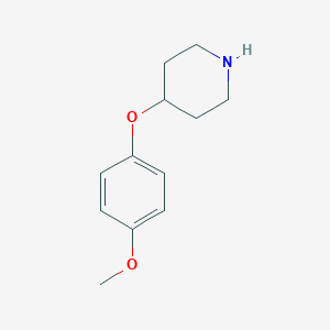 molecular formula C12H17NO2 B061072 4-(4-Methoxyphenoxy)piperidine CAS No. 162402-33-7