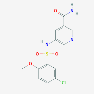 3-Pyridinecarboxamide, 5-[[(5-chloro-2-methoxyphenyl)sulfonyl]amino]-