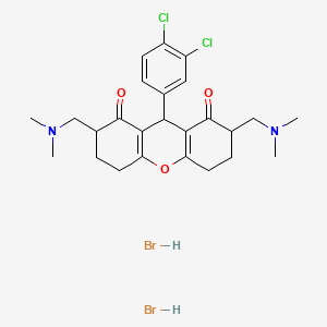 molecular formula C25H32Br2Cl2N2O3 B610754 JAK2 Inhibitor III, SD-1029 CAS No. 118372-34-2