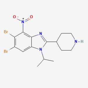 molecular formula C15H18Br2N4O2 B610762 SEL24-B489 CAS No. 1616359-00-2