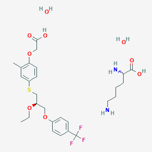 molecular formula C27H41F3N2O9S B610763 Seladelpar Lysine CAS No. 928821-40-3