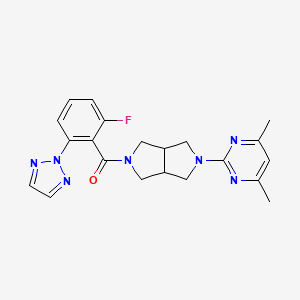 molecular formula C21H22FN7O B610775 Seltorexant CAS No. 1293281-49-8
