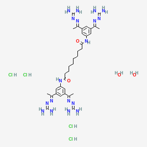 molecular formula C34H62Cl2N18O6 B610778 Semapimod hydrochloride dihydrate CAS No. 872830-76-7