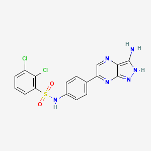 molecular formula C17H12Cl2N6O2S B610818 SGK1-IN-5 