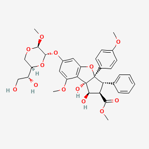 molecular formula C34H38O13 B610840 Silvestrol CAS No. 697235-38-4