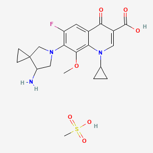 molecular formula C20H22FN3O4 B610846 Sinafloxacin Mesylate CAS No. 156215-70-2