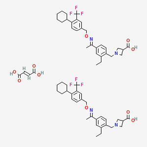 molecular formula C62H74F6N4O10 B610850 Siponimod fumarate CAS No. 1234627-85-0