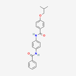 molecular formula C24H24N2O3 B6108714 N-[4-(benzoylamino)phenyl]-4-isobutoxybenzamide 