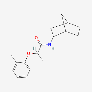 molecular formula C17H23NO2 B6108848 N-bicyclo[2.2.1]hept-2-yl-2-(2-methylphenoxy)propanamide 