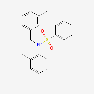 molecular formula C22H23NO2S B6108879 N-(2,4-dimethylphenyl)-N-(3-methylbenzyl)benzenesulfonamide 