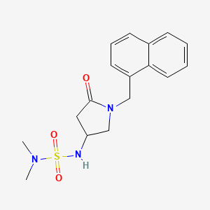 molecular formula C17H21N3O3S B6108958 N,N-dimethyl-N'-[1-(1-naphthylmethyl)-5-oxo-3-pyrrolidinyl]sulfamide 