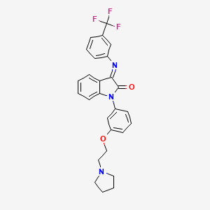 molecular formula C27H24F3N3O2 B610897 SNAP 398299 