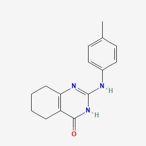 molecular formula C15H17N3O B6108970 2-[(4-methylphenyl)amino]-5,6,7,8-tetrahydro-4(3H)-quinazolinone 