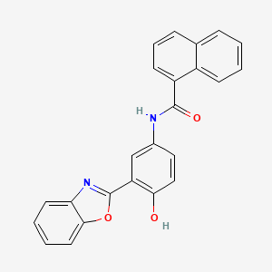 molecular formula C24H16N2O3 B6108988 N-[3-(1,3-benzoxazol-2-yl)-4-hydroxyphenyl]-1-naphthamide 