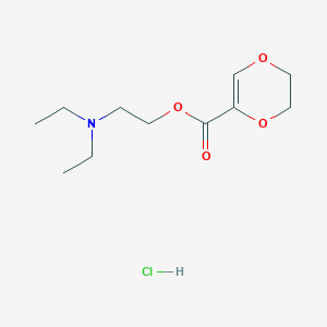 molecular formula C11H20ClNO4 B6109061 2-(diethylamino)ethyl 5,6-dihydro-1,4-dioxine-2-carboxylate hydrochloride 