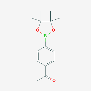 molecular formula C14H19BO3 B061092 1-[4-(4,4,5,5-Tetramethyl-1,3,2-dioxaborolan-2-yl)phenyl]ethanone CAS No. 171364-81-1