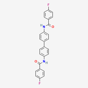 molecular formula C26H18F2N2O2 B6109211 N,N'-4,4'-biphenyldiylbis(4-fluorobenzamide) 