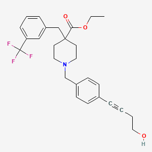molecular formula C27H30F3NO3 B610924 Soporidine 
