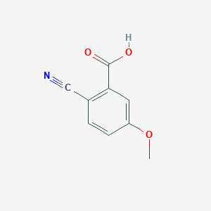 molecular formula C9H7NO3 B061093 2-Cyano-5-methoxybenzoic acid CAS No. 179028-65-0