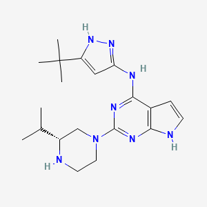 molecular formula C20H30N8 B610933 Spastazoline 
