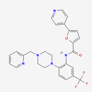 molecular formula C27H24F3N5O2 B610945 Sphinx31 