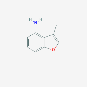 molecular formula C10H11NO B061095 3,7-Dimethylbenzofuran-4-amine CAS No. 187268-00-4