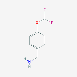 molecular formula C8H9F2NO B061096 4-(Difluoromethoxy)benzylamine CAS No. 177842-14-7