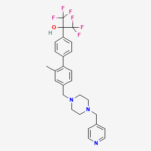 2'-Methyl-4'-[[4-(4-pyridinylmethyl)-1-piperazinyl]methyl]-alpha,alpha-bis(trifluoromethyl)-[1,1'-biphenyl]-4-methanol