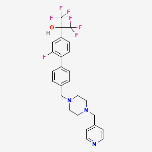 2-Fluoro-4'-[[4-(4-pyridinylMethyl)-1-piperazinyl]Methyl]-alpha,alpha-bis(trifluoroMethyl)-[1,1'-biphenyl]-4-Methanol