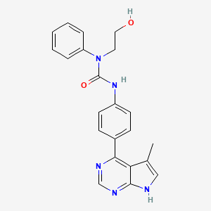 molecular formula C22H21N5O2 B610979 SR7826 