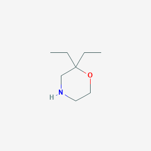 molecular formula C8H17NO B061098 2,2-Diethylmorpholine CAS No. 167947-91-3