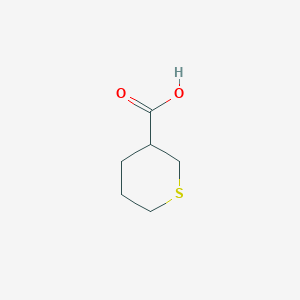 molecular formula C6H10O2S B061100 四氢-2H-硫杂环丙烷-3-羧酸 CAS No. 161404-76-8