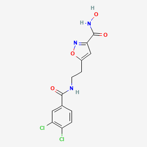 molecular formula C13H11Cl2N3O4 B611004 SS-208 CAS No. 2245942-72-5
