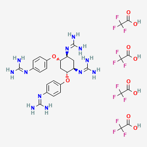 molecular formula C30H36F12N12O10 B611010 SSM 3 trifluoroacetate CAS No. 922732-52-3
