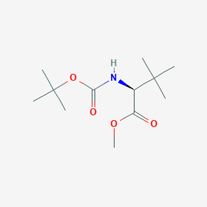 molecular formula C12H23NO4 B061102 (S)-Methyl 2-((tert-butoxycarbonyl)amino)-3,3-dimethylbutanoate CAS No. 176504-88-4