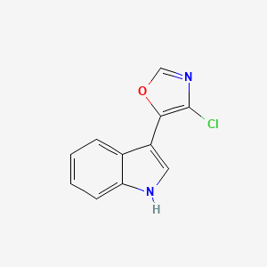 molecular formula C11H7ClN2O B611036 Streptochlorin 