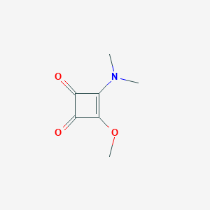 molecular formula C7H9NO3 B061105 3-(Dimethylamino)-4-methoxycyclobut-3-ene-1,2-dione CAS No. 190078-92-3