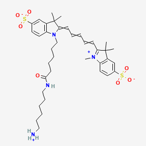 molecular formula C38H52N4O7S2 B611064 Sulfo-Cyanine5 amine CAS No. 2183440-44-8