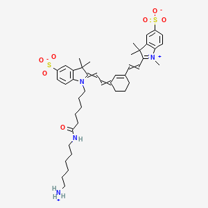 molecular formula C43H58N4O7S2 B611067 Sulfo-Cy7 amine 