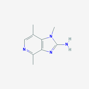 molecular formula C9H12N4 B061107 1,4,7-Trimethyl-1H-imidazo[4,5-c]pyridin-2-amine CAS No. 193690-65-2