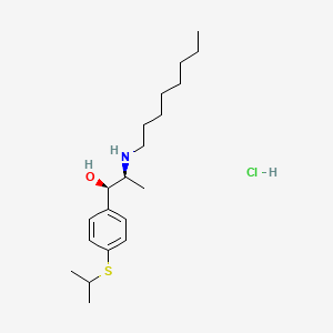 (R*,S*)-4-(Isopropylthio)-alpha-(1-(octylamino)ethyl)benzyl alcohol hydrochloride